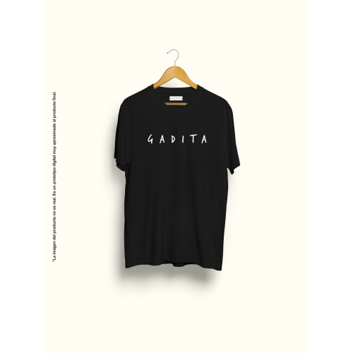 Camiseta unisex negra...