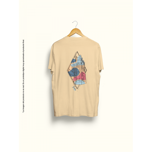Camiseta unisex melocotón...