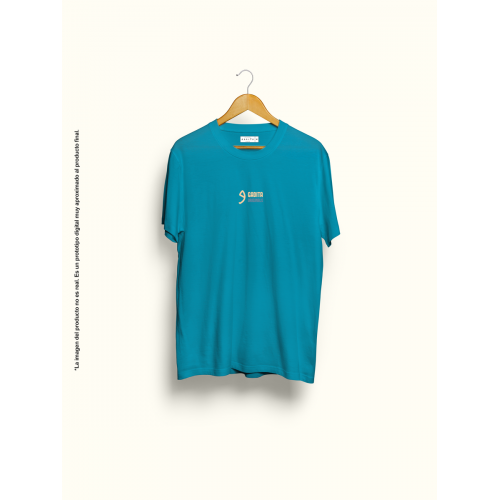 Camiseta unisex turquesa...