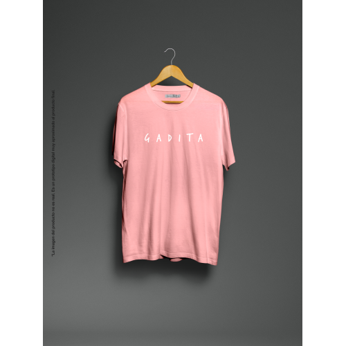 Camiseta unisex rosa Gadita