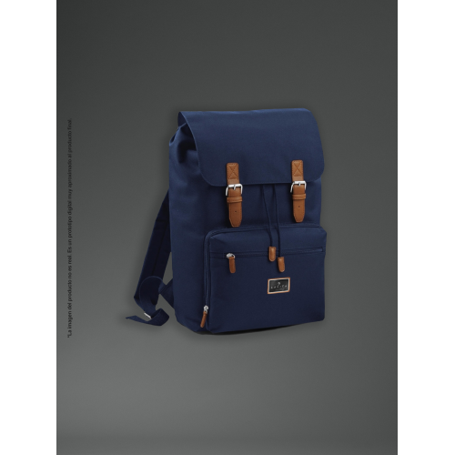 Mochila portátil azul marino