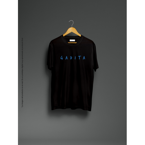 Camiseta unisex negra Gadita