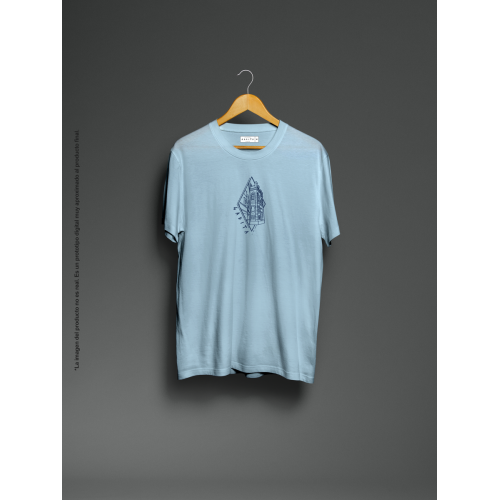 Camiseta unisex celeste Falla