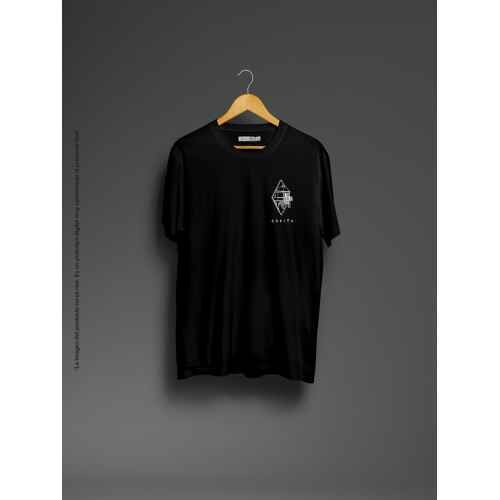 Camiseta unisex negra Caleta