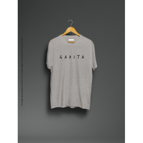 Camiseta unisex gris Gadita