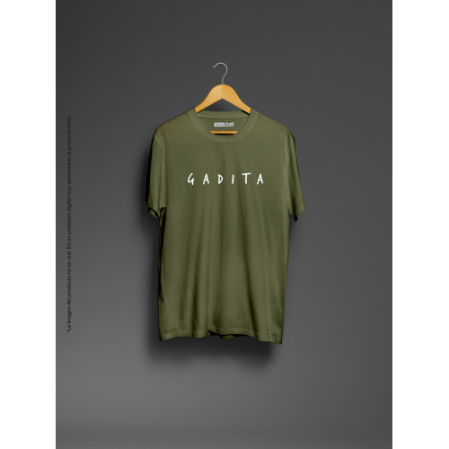Camiseta unisex verde Gadita