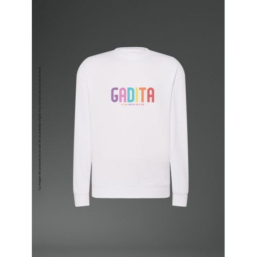 Sudadera unisex blanca...