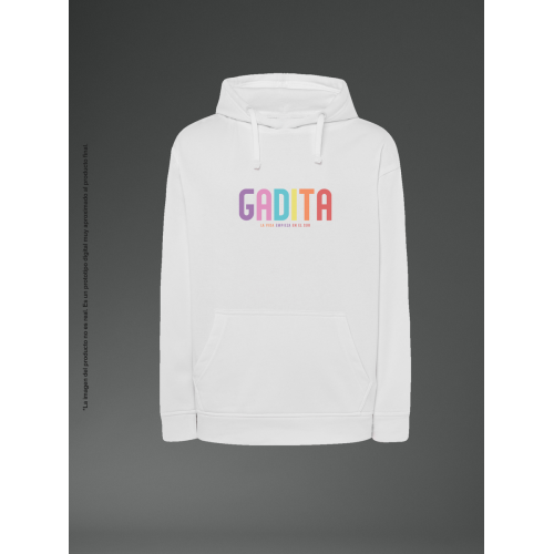 Sudadera unisex blanca...