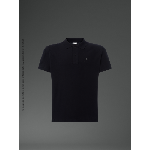 Polo unisex negro Gadita...