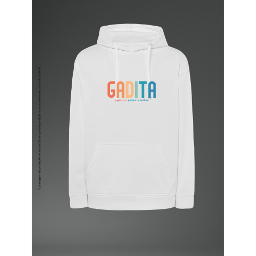 Sudadera unisex blanca...