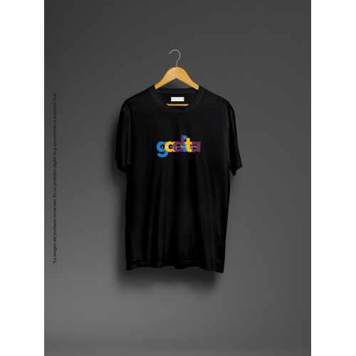 Camiseta unisex negra...