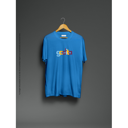 Camiseta unisex azul Gadita...