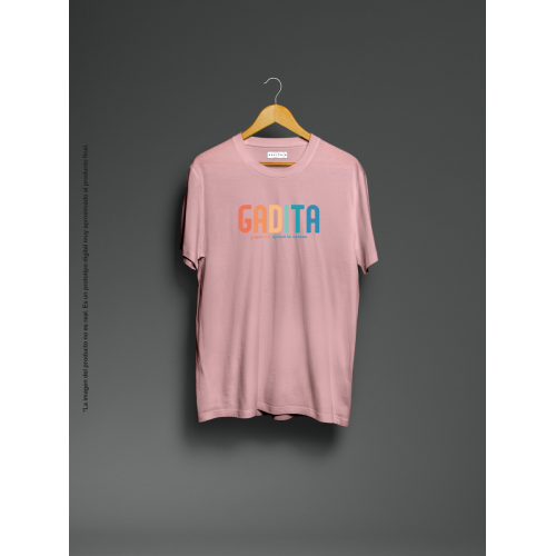 Camiseta unisex rosa Gadita...