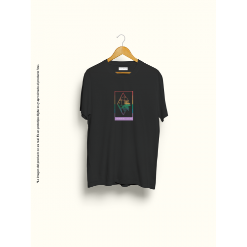 Camiseta unisex negra...