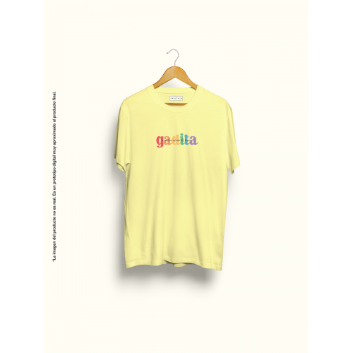 Camiseta unisex amarilla...